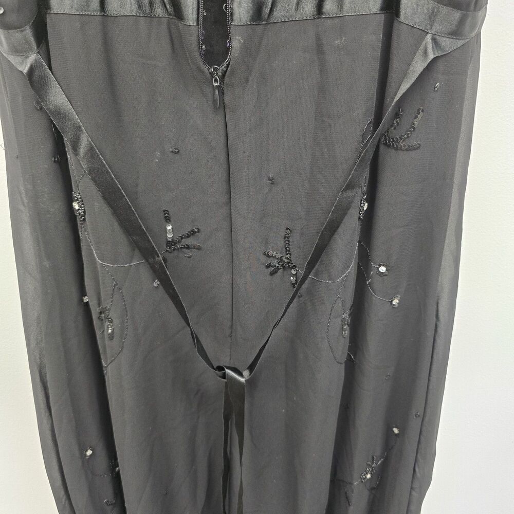 Scarlett Nite Women's Size 10 Black Beaded Dress (A35) - Picture 7 of 11